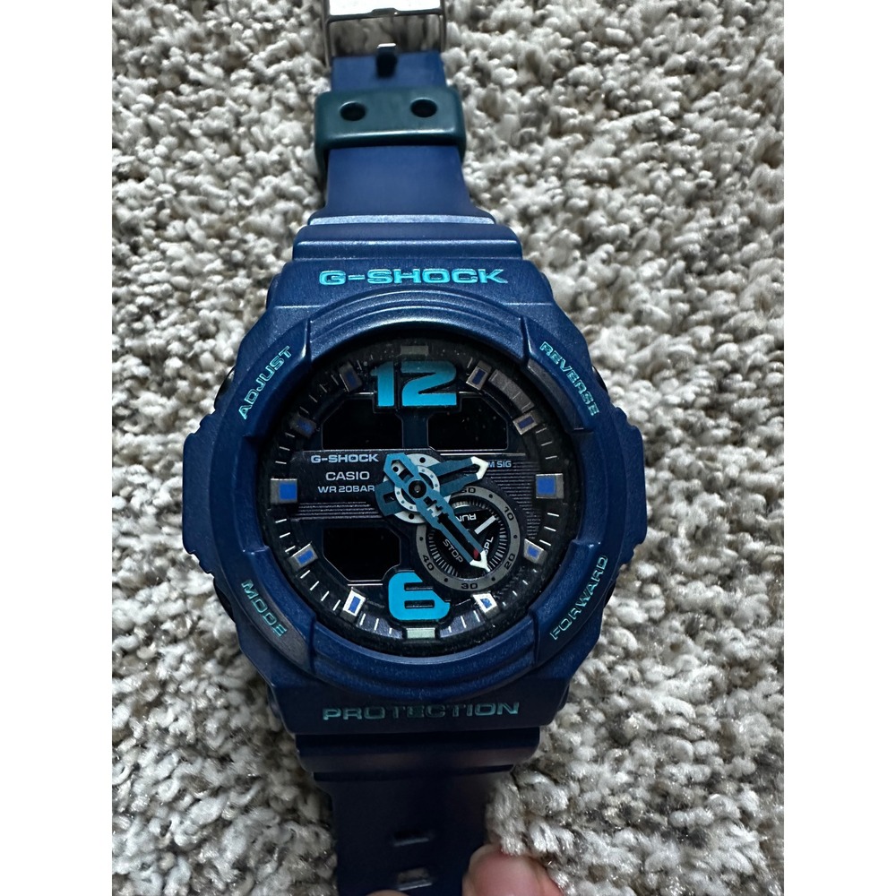 Casio G-Shock GA-310 Navy Blue Analog Digital Men's Watch 5357 Shock Resist